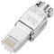 Conector FTP Cat.6A RJ45 macho crimpado sin herramientas