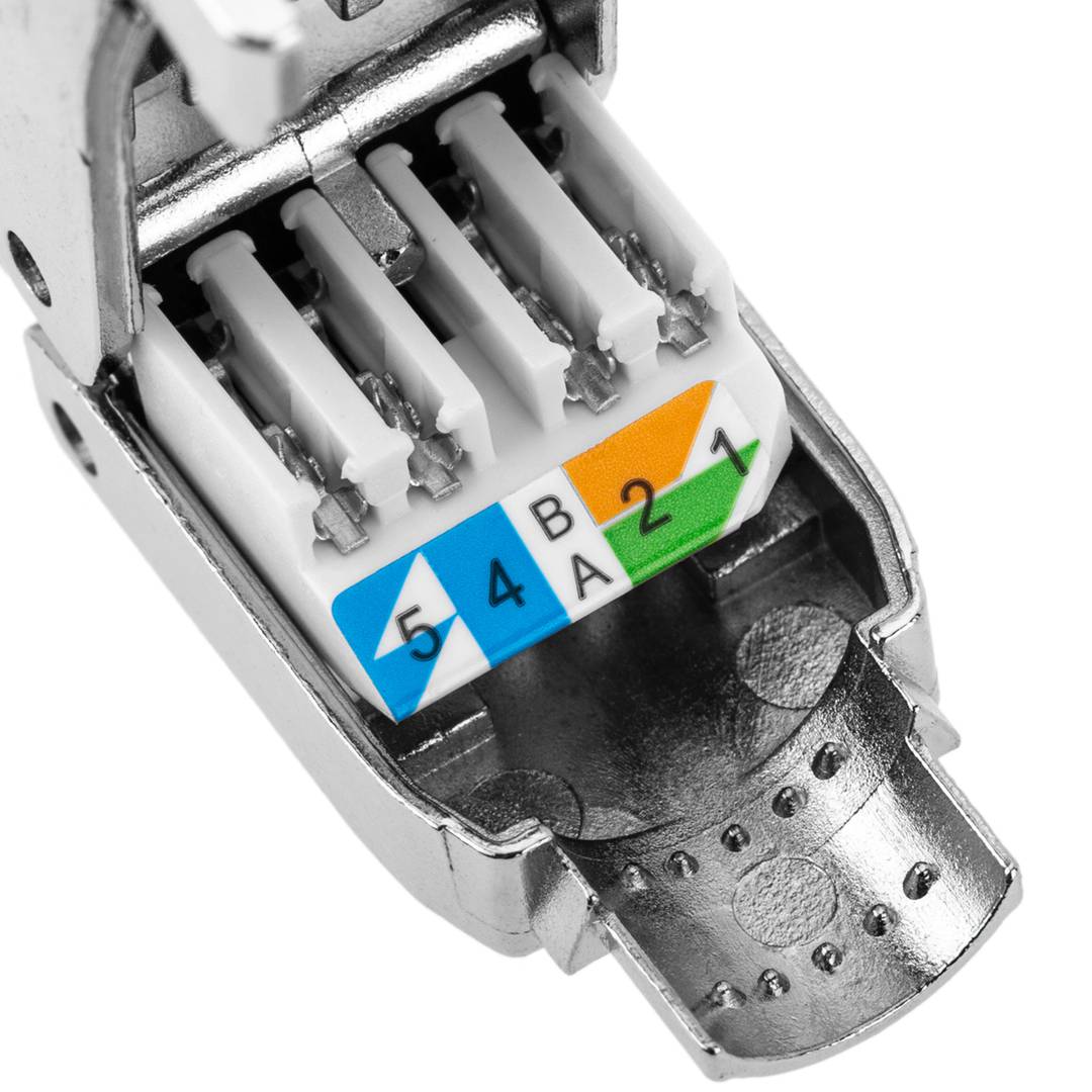 Connecteur FTP M le Cat 6A RJ45 Sertissage Sans Outil Cablematic