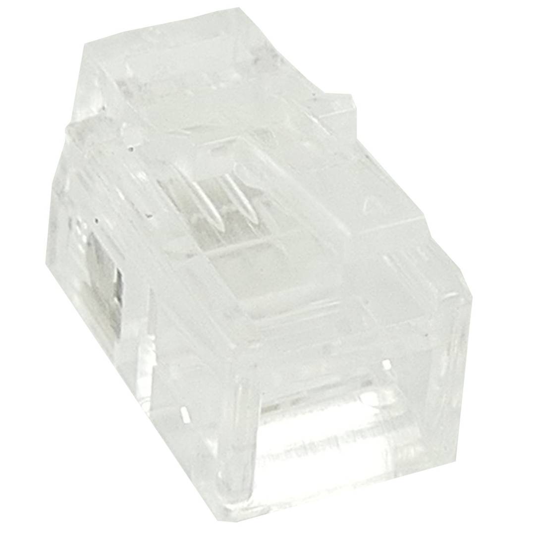 Câble Téléphonique Spiralé Blanc RJ9 4P4C – Longueur 28 Cm, Pour Combiné Téléphonique Filaire