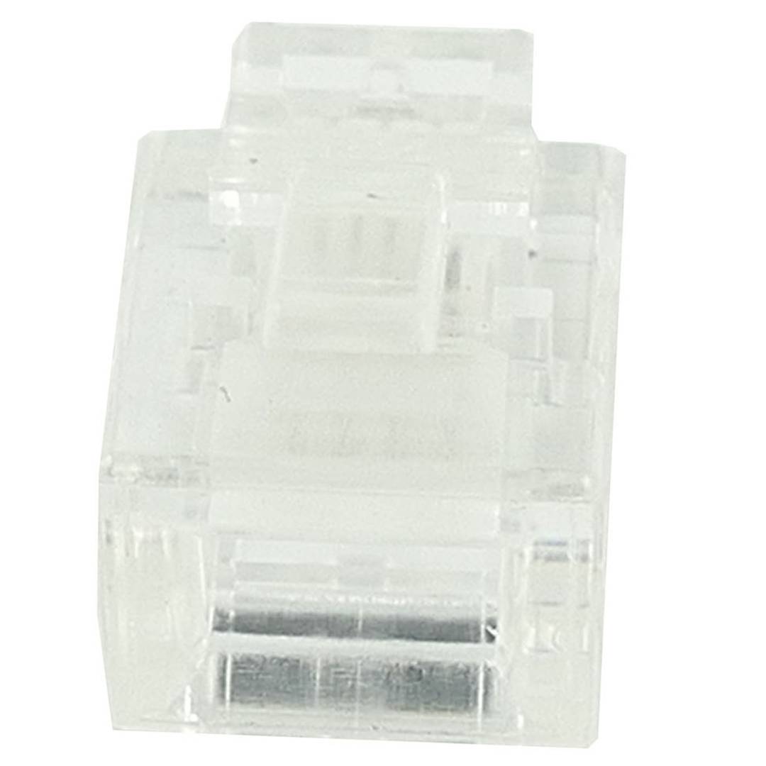 RJ11 phone jack 6P4C male to crimp package of 25 units