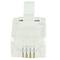 RJ11 phone jack 6P4C male to crimp package of 25 units