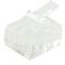 Conector telefónico RJ11 macho 6P4C para crimpar en paquete de 100 unidades