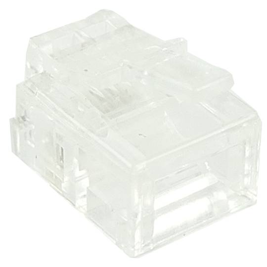 Conector telefónico RJ11 macho 6P4C para crimpar en paquete de 100 unidades