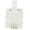 Conector telefónico RJ11 macho 6P4C para crimpar en paquete de 100 unidades