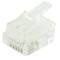 RJ12 conector de telefone 6P6C macho para cravar pacote de 100 unidades