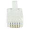 RJ12 conector de telefone 6P6C macho para cravar pacote de 100 unidades