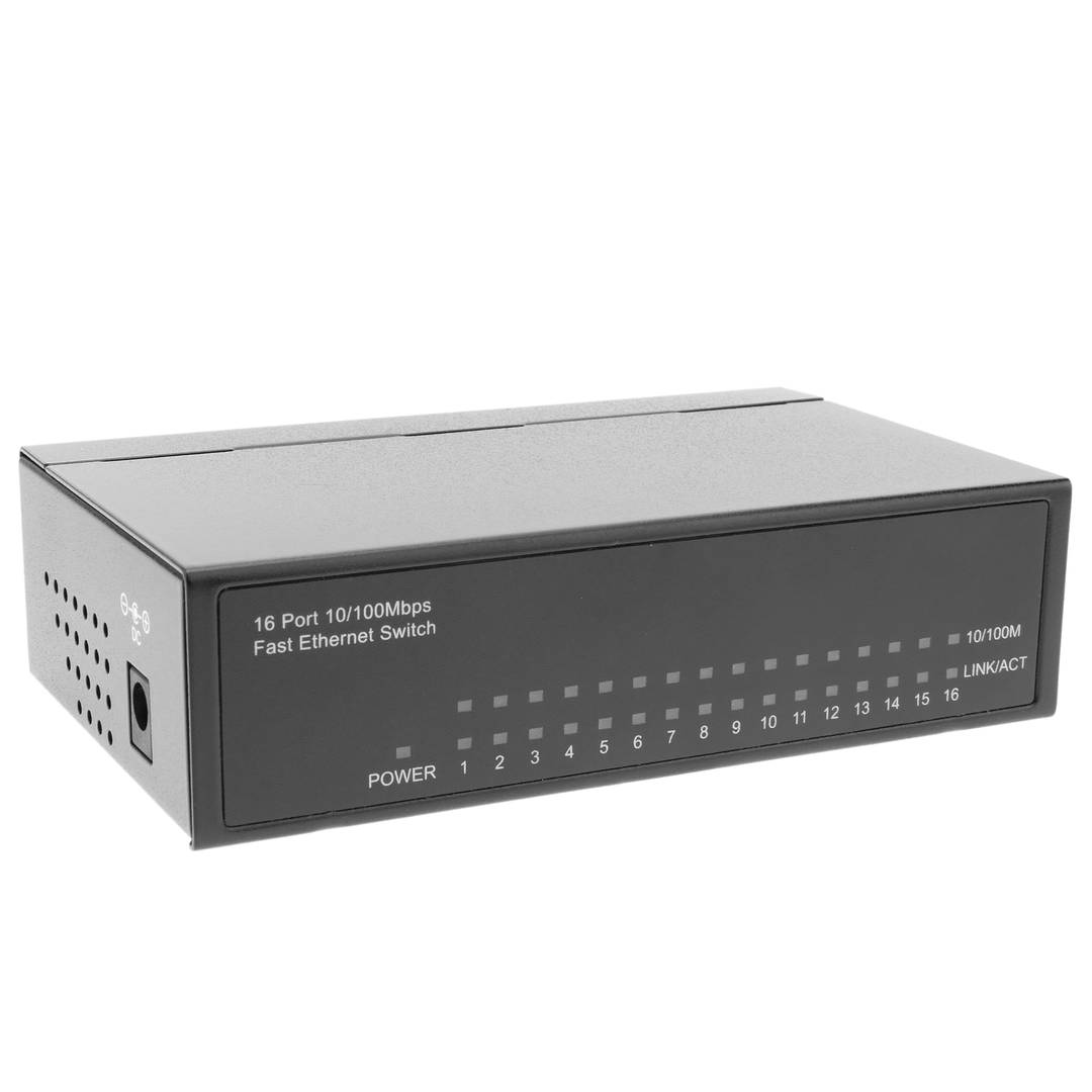 Conmutador Ethernet Lan Switch 10100 Mbps 16 Puertos Rj45 Utp Cablematic 1644