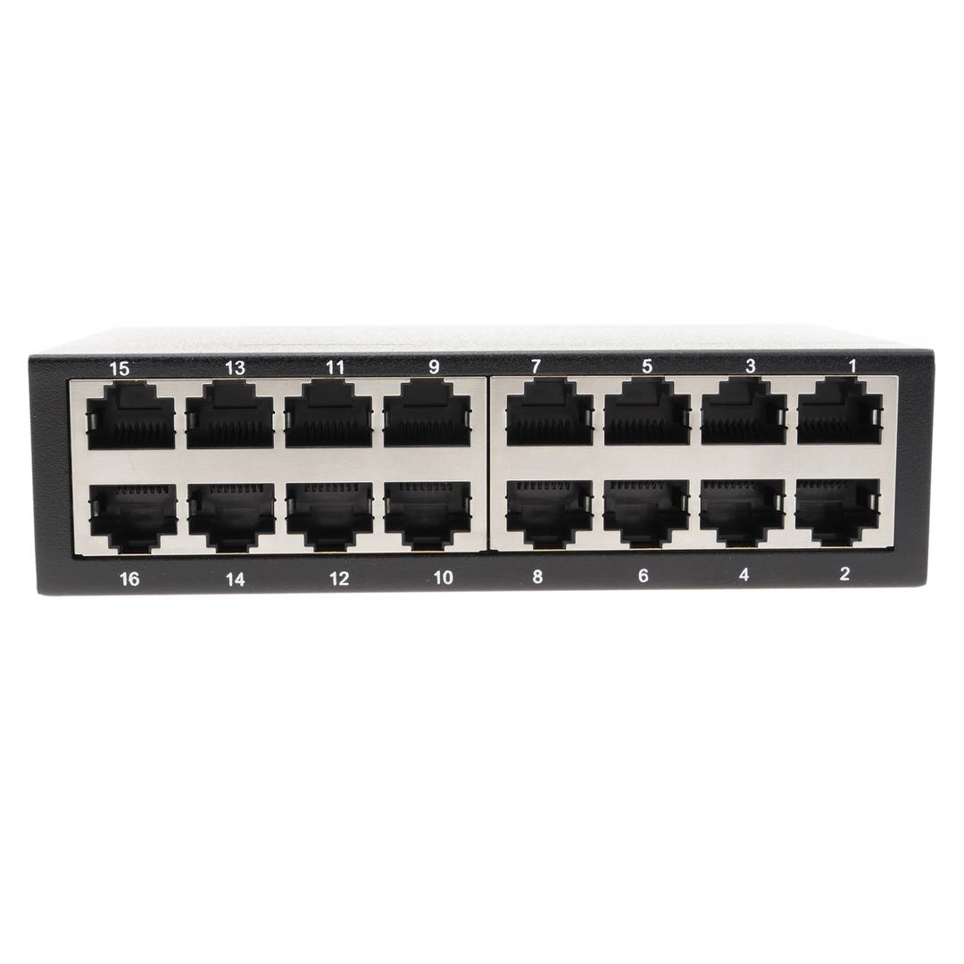 Conmutador Ethernet Lan Switch 10100 Mbps 16 Puertos Rj45 Utp Cablematic 0109