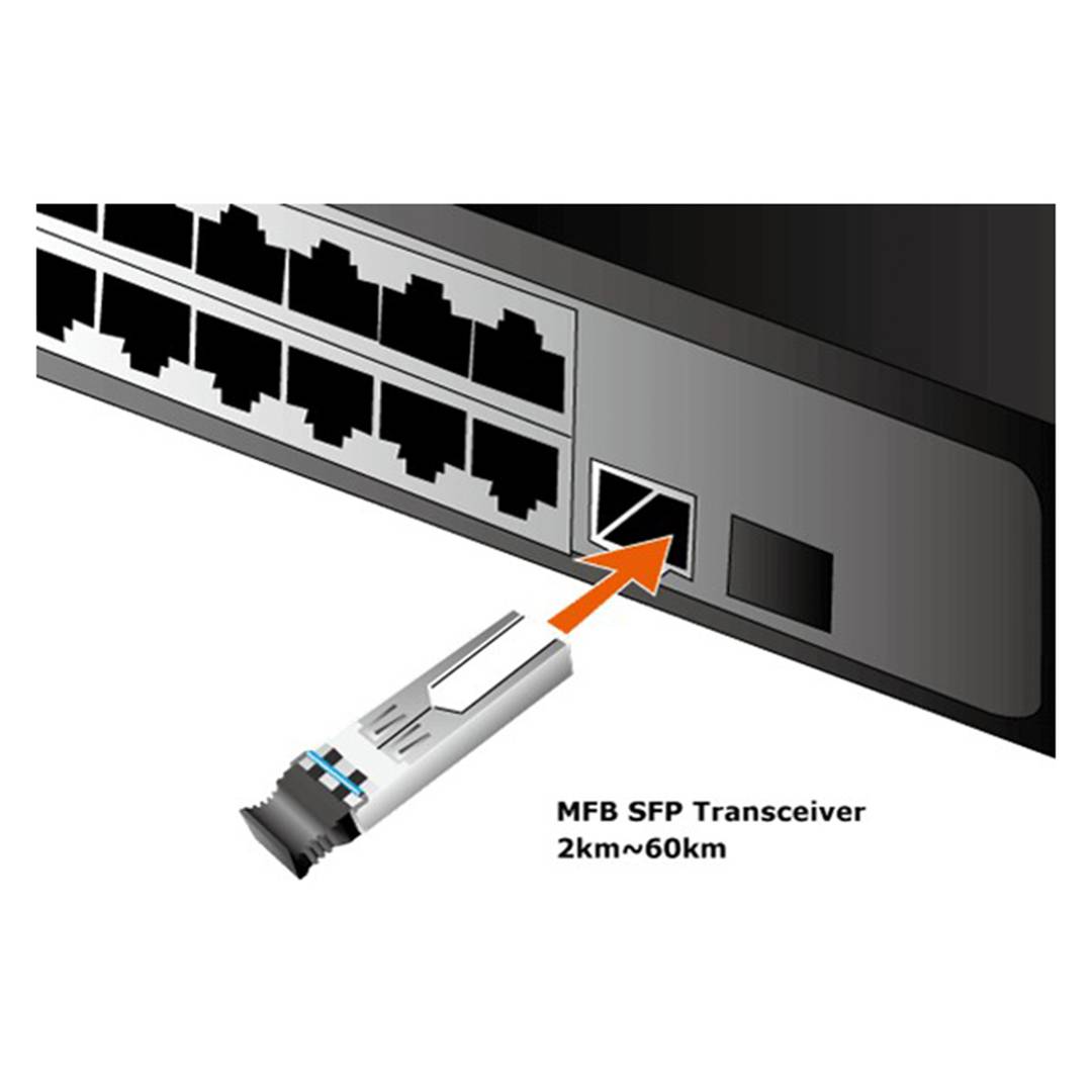 Mini-GBIC Module SFP 100Mbps (WDM Tx: 1310nm 20Km)