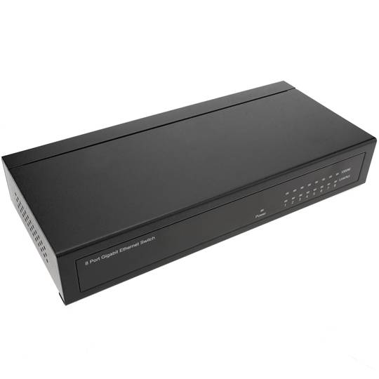 Giga Switch 8 porte 10/100/1000 Mbps UTP