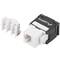 Lanberg KSU6-2000 Preto/Branco Cat6 RJ-45 Conector Fêmea, 22/26 Pino Plano