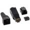 Conector de red RJ-45 macho derecho Cat6 negro de Lanberg PLU-6000TL