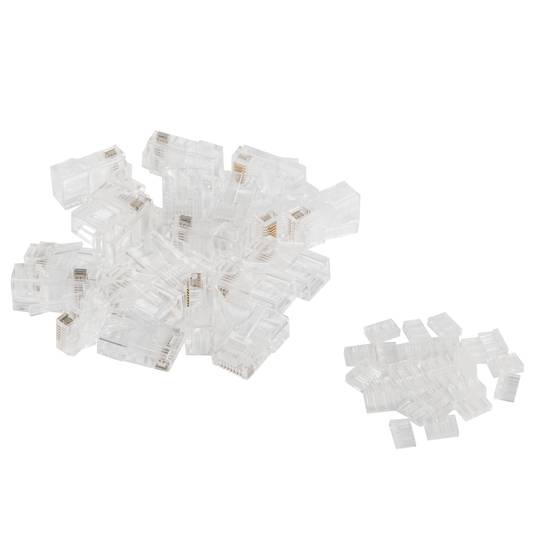 Lanberg PLU-6020 RJ-45 transparent right male Cat6 plastic connector