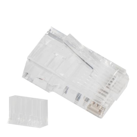 Lanberg PLU-6020 RJ-45 transparent right male Cat6 plastic connector