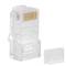 Confezione da 100 unità UTP Cat6 RJ-45 trasparente di Lanberg PLU-6000