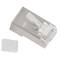 Packung mit 20 Stück RJ-45 transparent Cat6 FTP Edelstahl von Lanberg PLS-6020