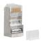 Pack de 100 unités pièce transparente Cat6 FTP RJ-45 en acier inoxydable de Lanberg PLS-6000