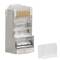 Pack de 100 unités pièce transparente Cat6 FTP RJ-45 en acier inoxydable de Lanberg PLS-6000