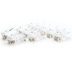 UTP Cat.5e RJ45 mannelijke connector voor krimpen op kabel, 10 stuks