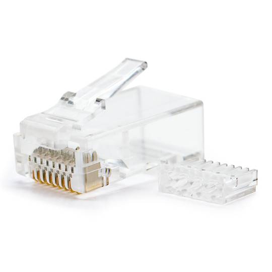 Connector UTP Cat.6 RJ45 mascle per crimpar a cable 10 pack