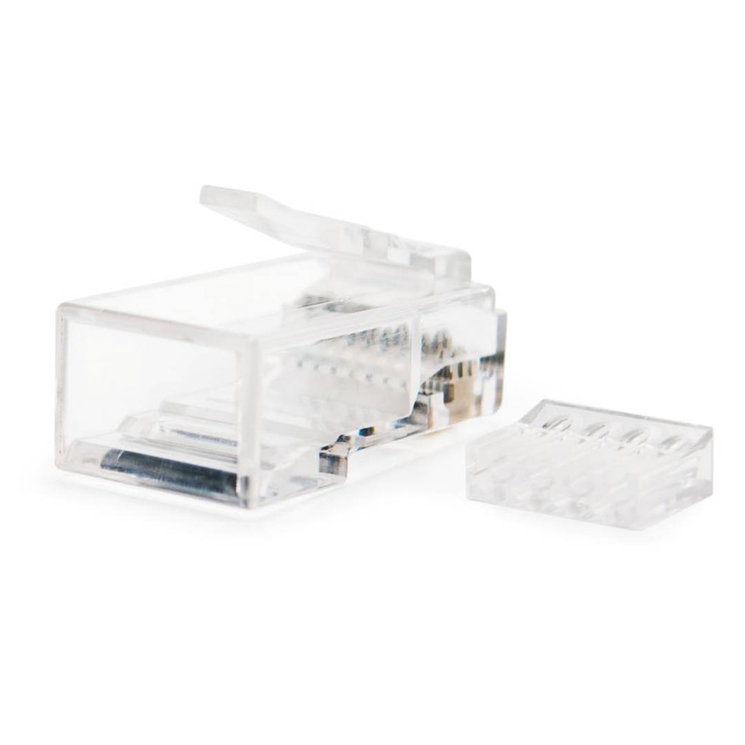 Connector UTP Cat.6 RJ45 mascle per crimpar a cable 10 pack