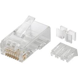 Conector RJ45 macho Cat.6A UTP para cravar – 100 unidades