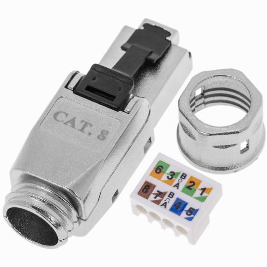 Toolless Cat.6A UTP RJ45 Male Connector
