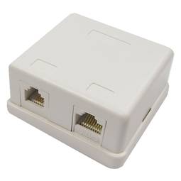 Caixa de superfície d'1 RJ11 Cat.3 i 1 RJ45 Cat.5e UTP
