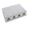Box di superficie per quattro RJ45 UTP Cat.5e