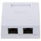 Scatola di superficie di 2 RJ45 Cat6 UTP