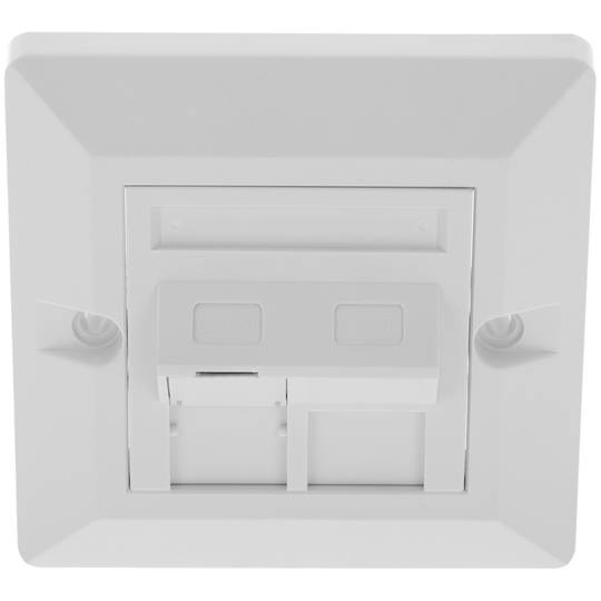 Placa de paret de 80x80 de 1 RJ45 Cat.5e UTP