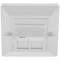 Placa de paret de 80x80 de 1 RJ45 Cat.5e UTP