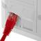 Placa de paret de 80x80 de 1 RJ45 Cat.5e UTP