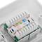 140x80 piastra a muro per 4 RJ45 UTP Cat.5e