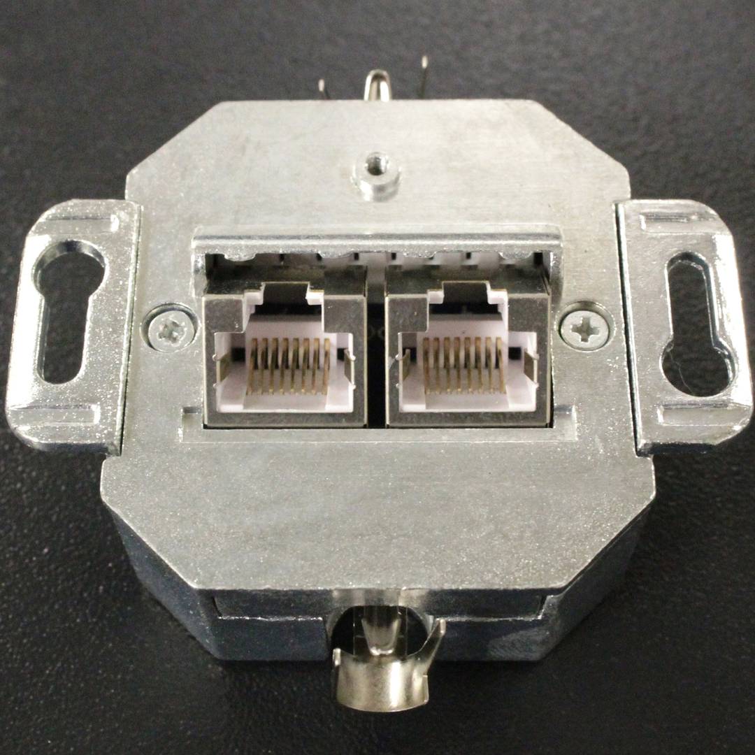 80x80 parede Placa 2-5e RJ45 FTP