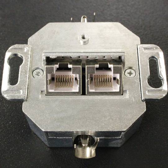 80x80 parede Placa 2-5e RJ45 FTP