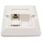 Placa de pared de 80x80 de 1 RJ45 Cat.6 UTP