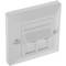 Placa de paret de 80x80 de 2 RJ45 Cat.6 FTP