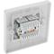 Placa de paret de 80x80 de 2 RJ45 Cat.6 FTP