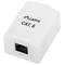 Lanberg opbouwdoos met 1 x RJ45 Cat.6 UTP niet afgeschermd