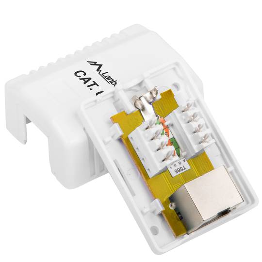 Lanberg Aufputzdose mit 1 x RJ45 Kat. 6 FTP