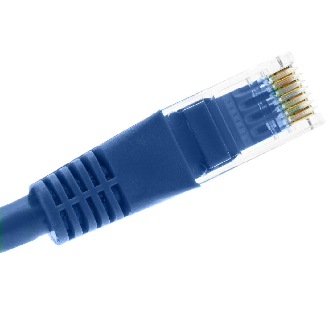 Niebieski kabel sieciowy Ethernet kat. 6 UTP o długości 1.5m