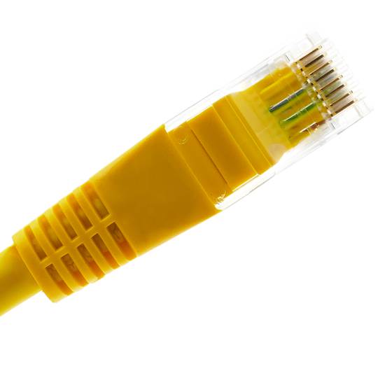 Cable de red ethernet Cat. 6 UTP de 3 m de color amarillo