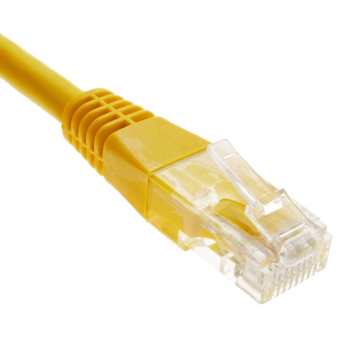 Cable de red ethernet Cat. 6 UTP de 3 m de color amarillo