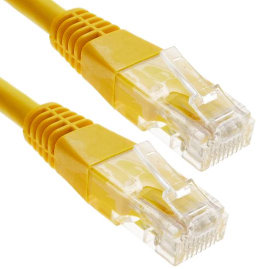 Cabo de rede Ethernet UTP amarelo Cat. 6 de 10 m