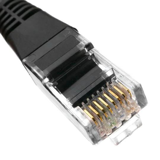 1 m schwarzes Cat. 6 UTP-Ethernet-Netzwerkkabel