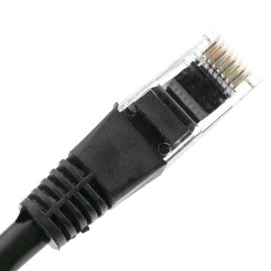 1 m schwarzes Cat. 6 UTP-Ethernet-Netzwerkkabel