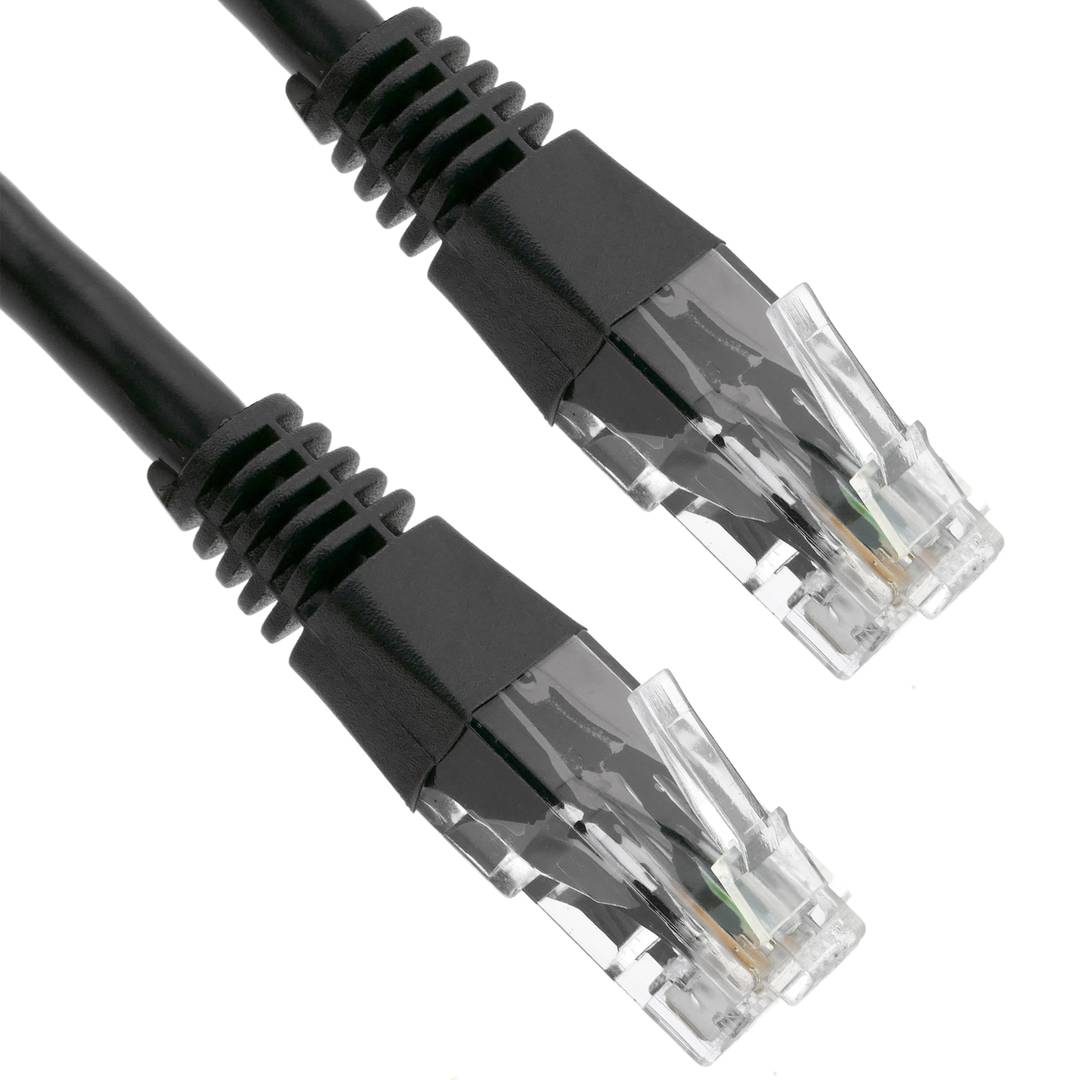 7 m black Cat. 6 UTP Ethernet network cable