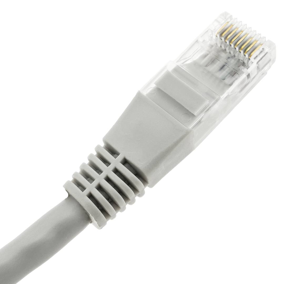 Ethernet network patch cable LAN UTP RJ45 Cat.6 gray 25cm
