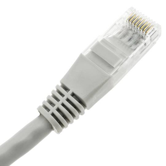 Ethernet network patch cable LAN UTP RJ45 Cat.6 gray 25cm